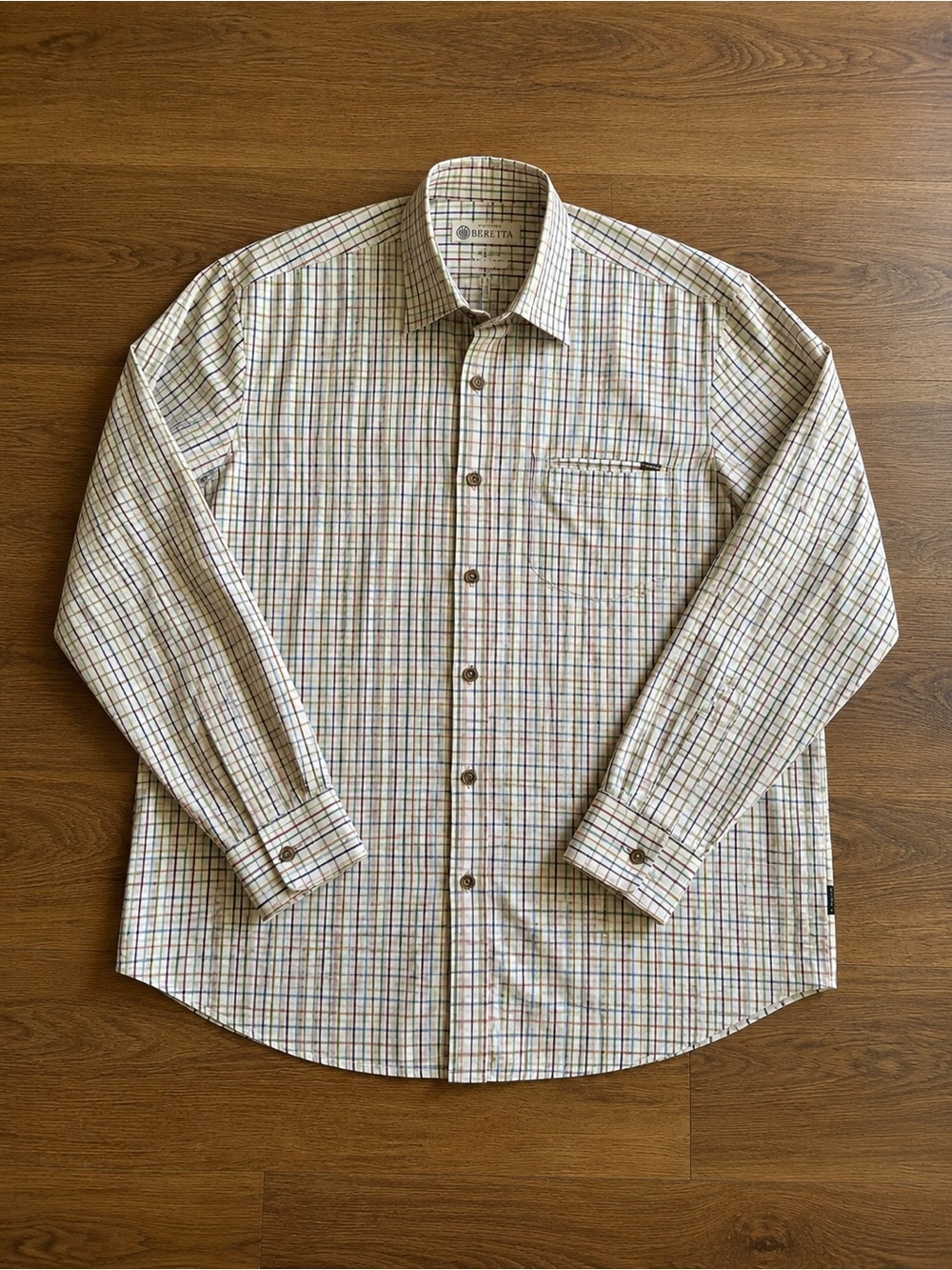 Beretta Country Check Button Down Shirt XL Hunting Outdoors Long Sleeve Plaid